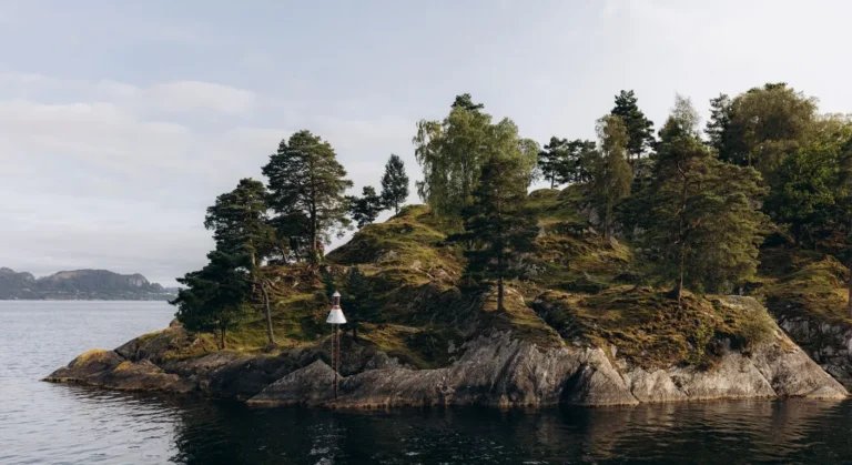 Dom nad norweskim fiordem z internetem domowym